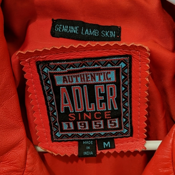 Red leather jacket - Picture 3 of 4